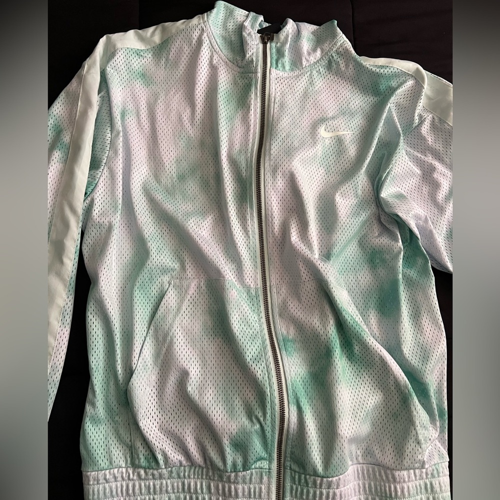 Nike Mint and White Mesh Jacket